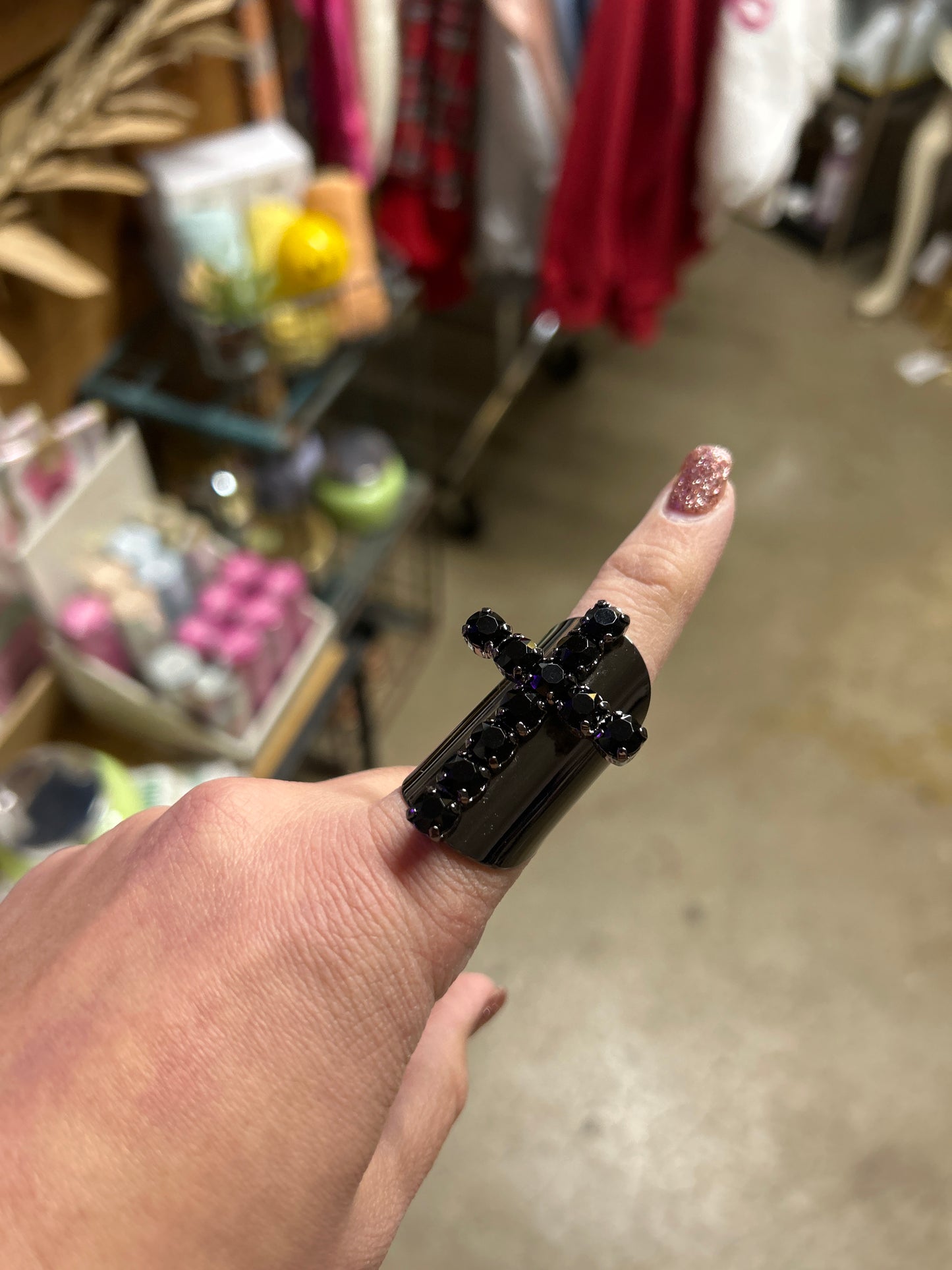 Jalus Ring in Gunmetal/Jet