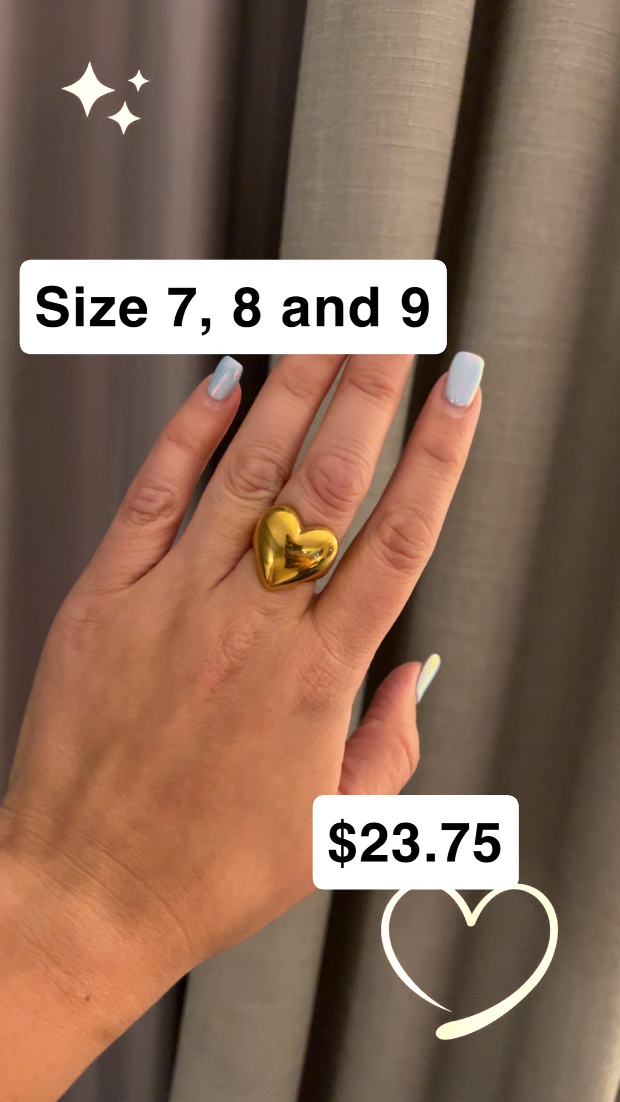 Gold Heart Rings