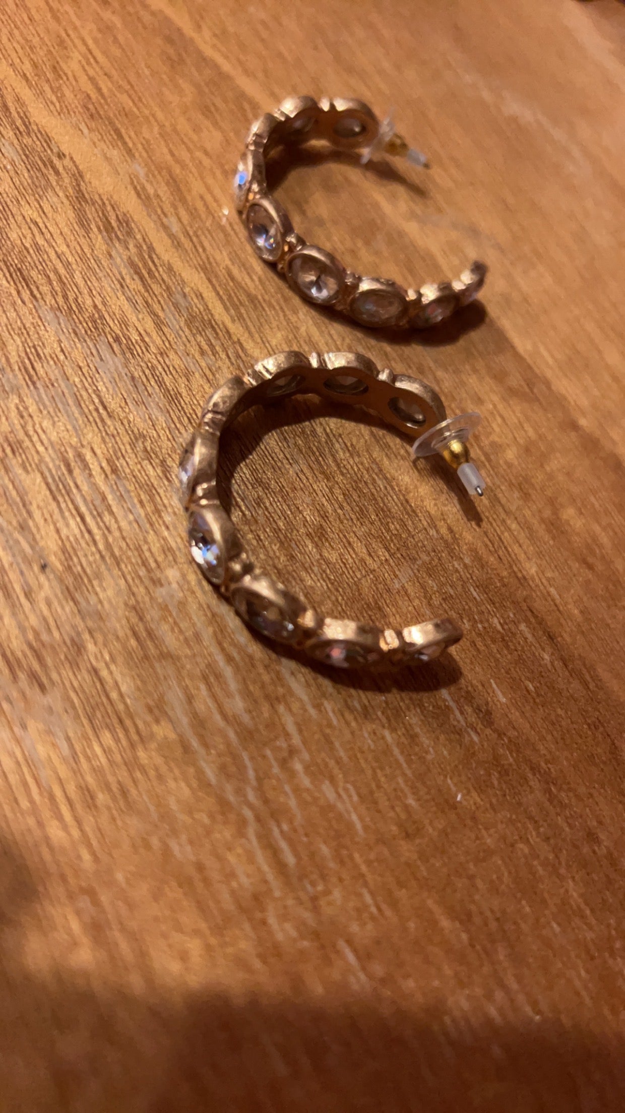 Gold and Crystal Earrings