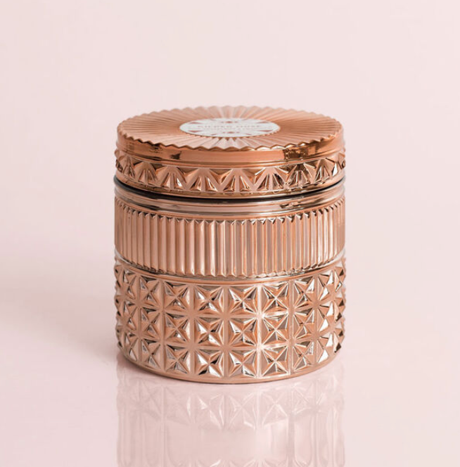 Pink Grapefruit & Prosecco Gilded Faceted Jar, 11 oz