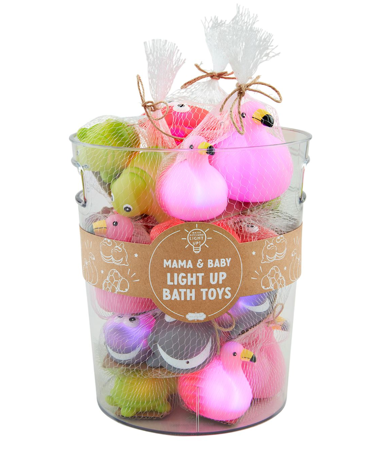 Mama & Baby Light-Up Bath Toy Sets