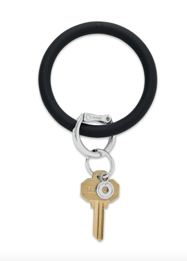 Silicone Big O® Key Ring - Back in Black