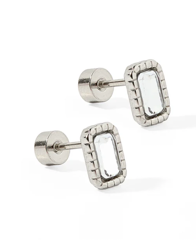 Screwback Stud - Madison - Clear