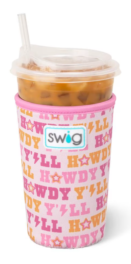 Howdy Y'all Iced Cup Coolie (Medium)