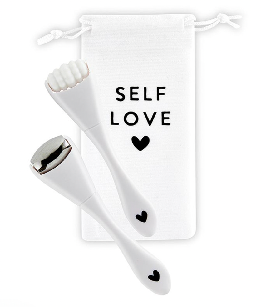 Spa To-Go Set - White Rollers with White Bag