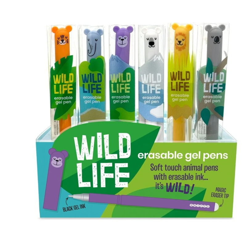 Wild Life Erasable Gel Pens