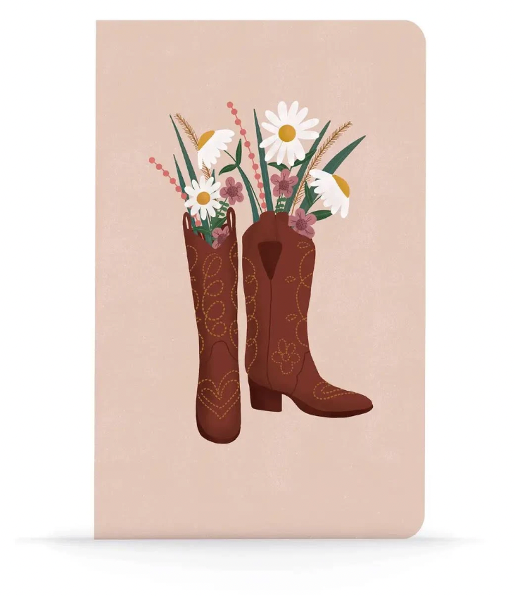 Denik Boots & Flowers Classic Layflat Journal Notebook