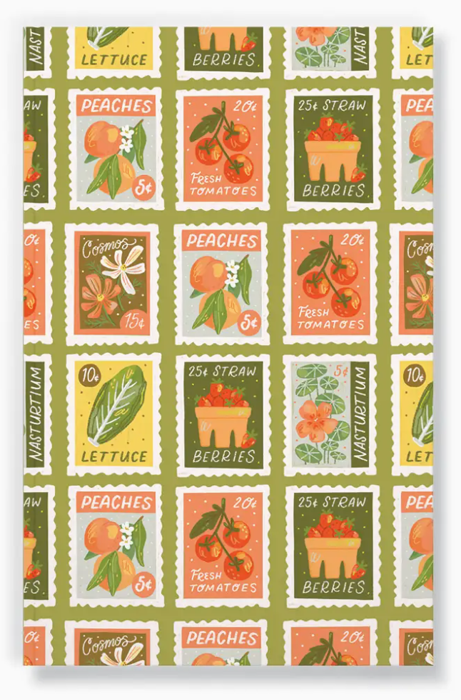 Garden Stamps Classic Layflat Notebook