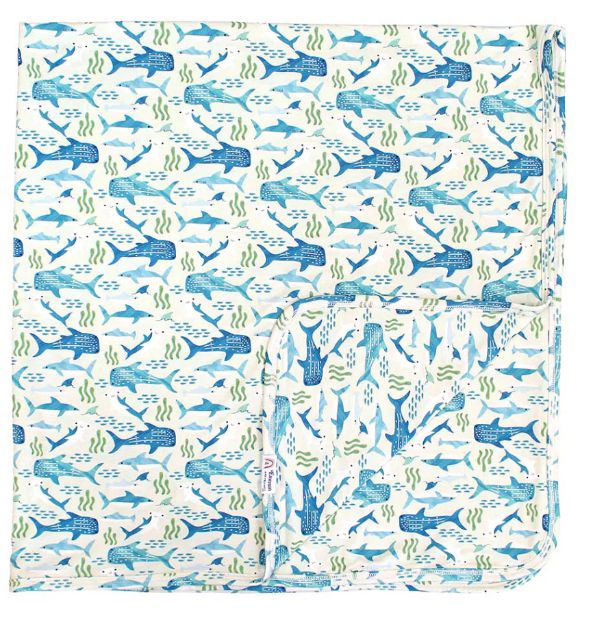 Shark Friends Luxury Bamboo Blanket