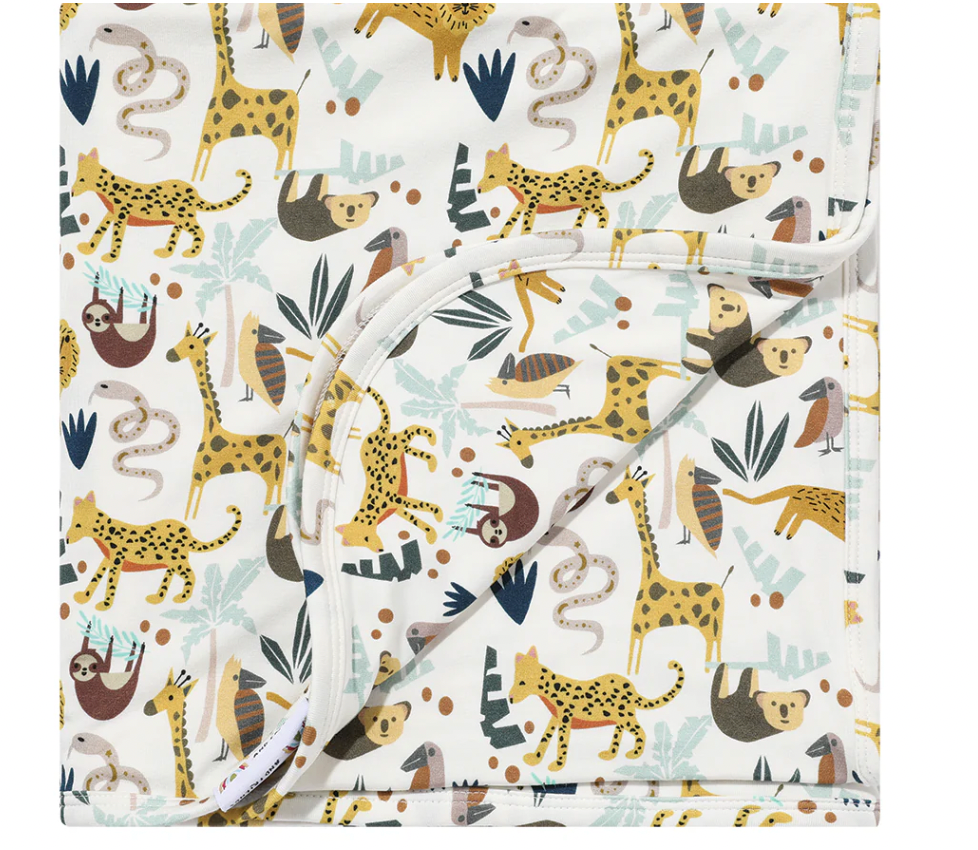 Jungle Friends Luxury Bamboo Blanket