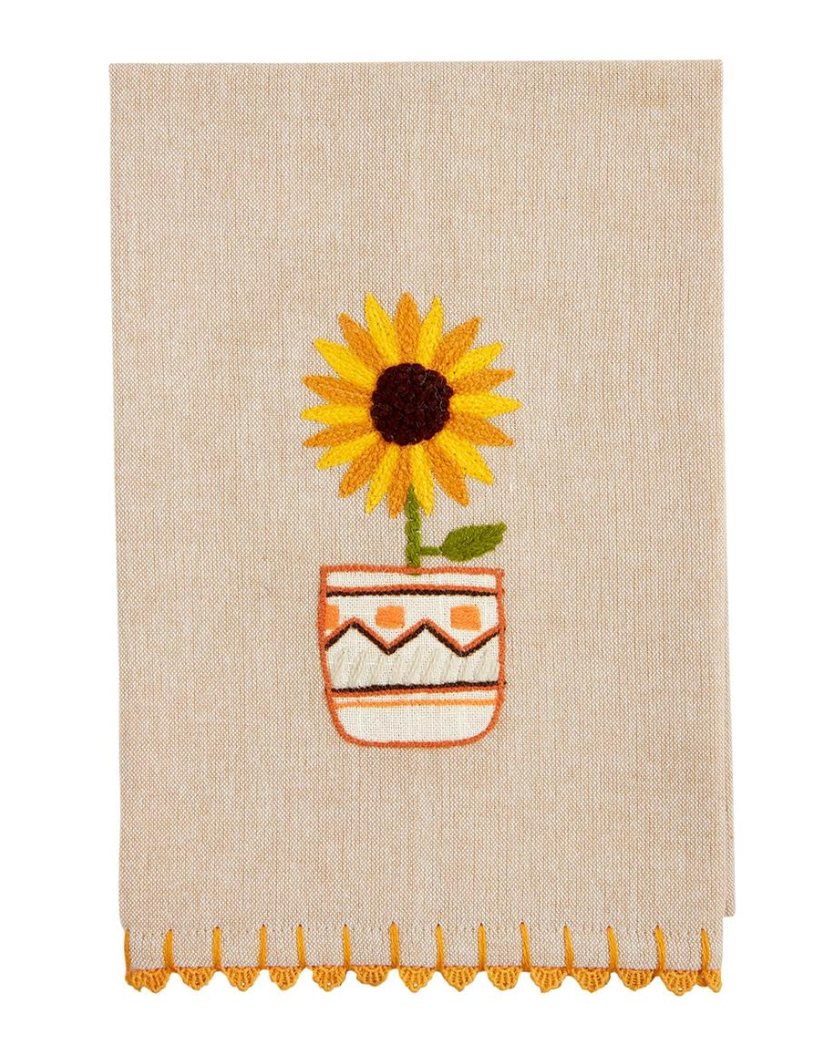 Single Sunflower Towel