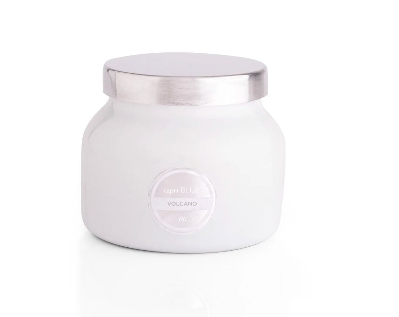 Volcano White Petite Candle, 8 oz