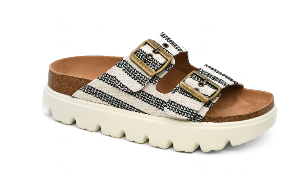 Rumor Has It Black Natural Stripe