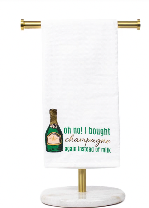 I Bought Champagne Again Hand Towel