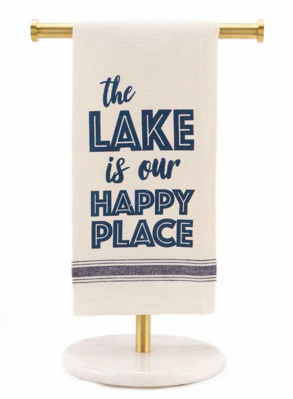 Lake Is Our Happy Place Hand Towel