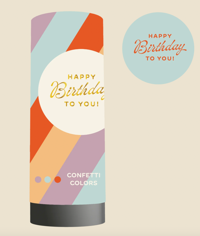Happy Birthday Confetti Popper