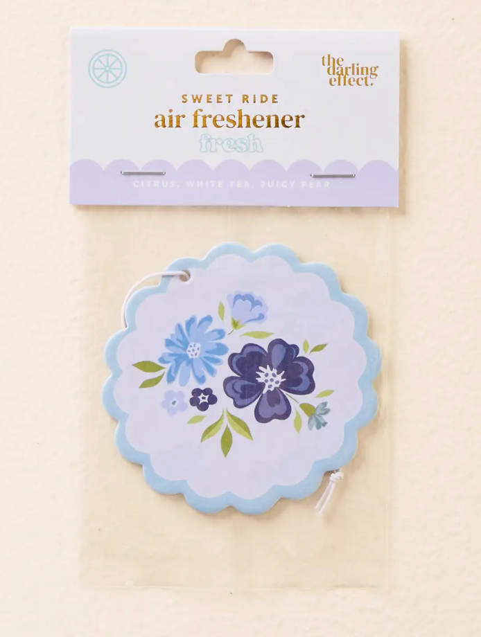 Sweet Ride Car Air Freshener-Dainty Floral Navy