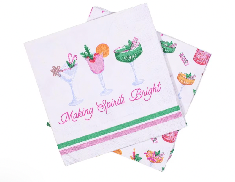 Making Spirits Bright Cocktail Napkins (pack of 20)