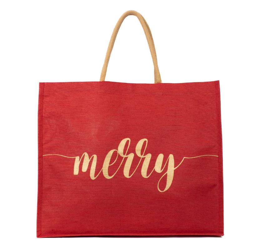 Merry Script Juco Carryalll Tote