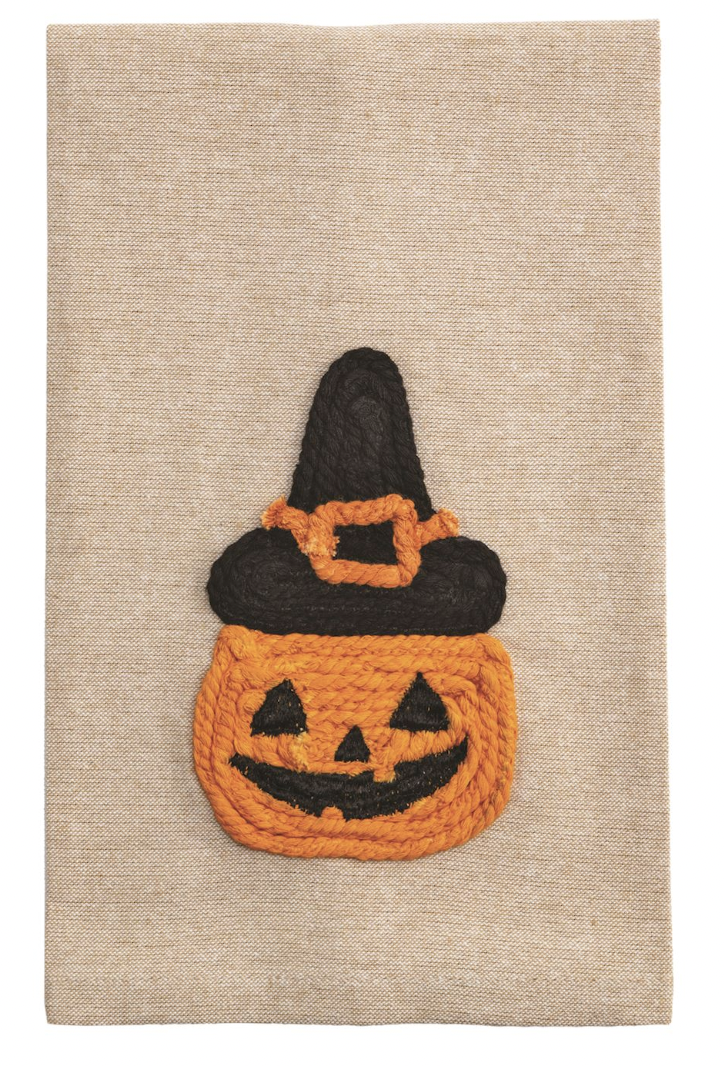 Pumpkin Halloween Rope Towel