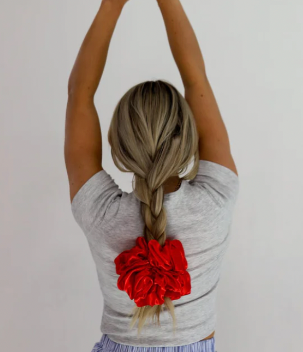 JUMBO SLEEP SILK/SATIN SCRUNCHIES