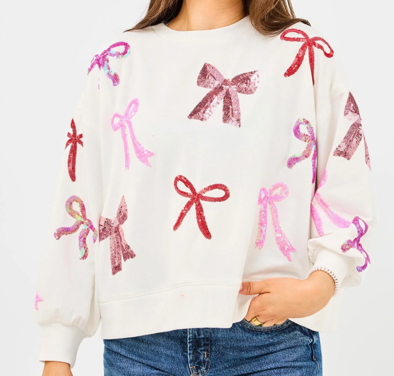 Millie's Bows Sweatshirt by Mary Square