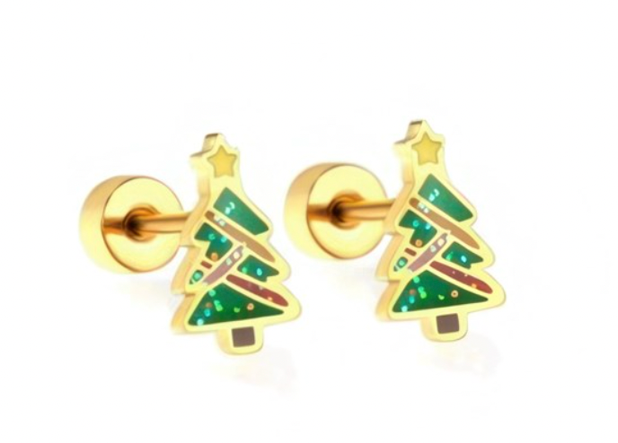 Screwback Stud Earrings - Noelle