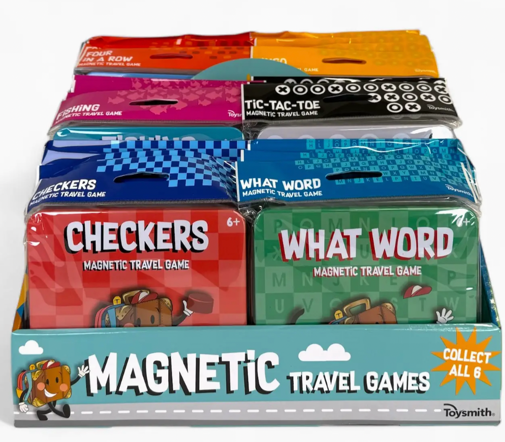On the Way Games Magnetic Travel Games, 6 Games