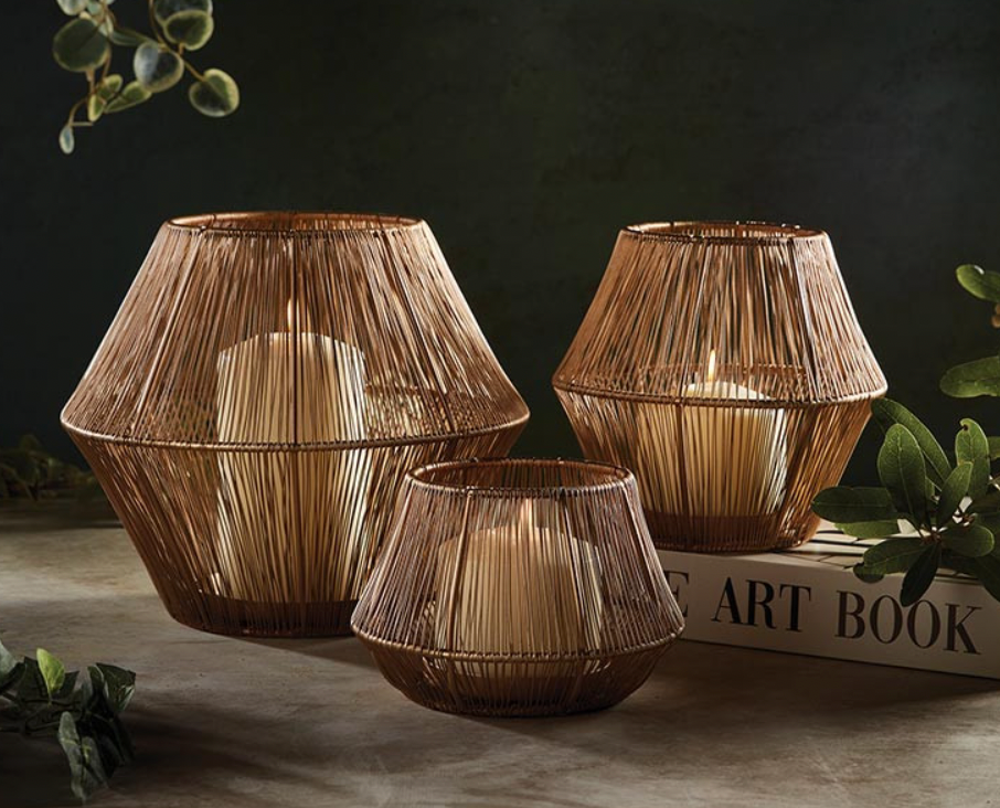 Golden Candle Holder