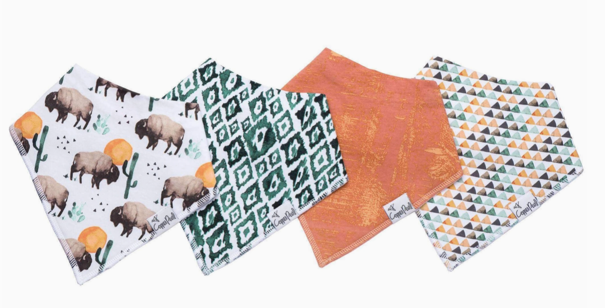 Baby Bandana Bibs - Bison