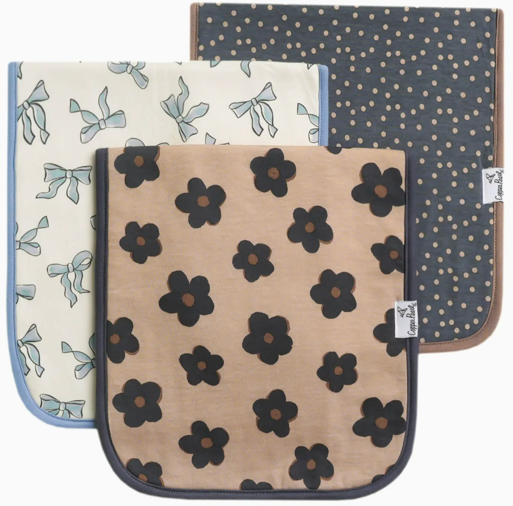 Premium Burp Cloths - Gemma in Tan