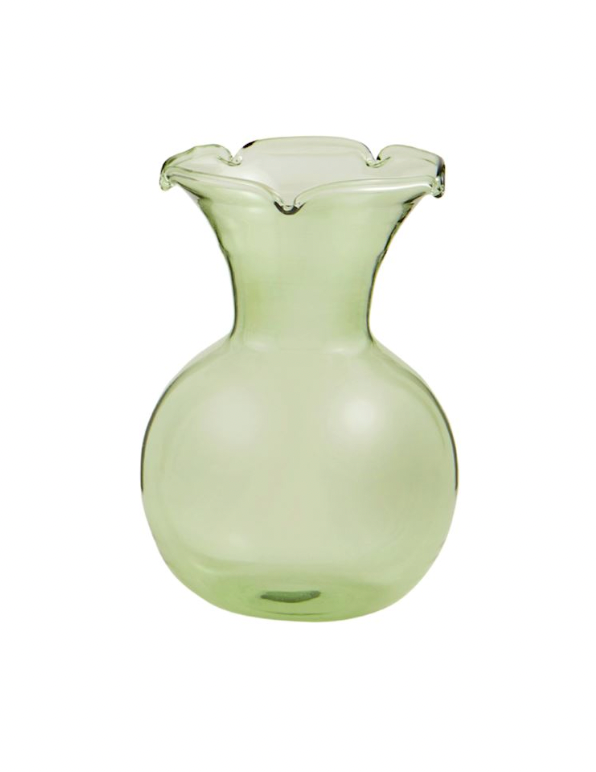 Green Botanica Ruffle Vase
