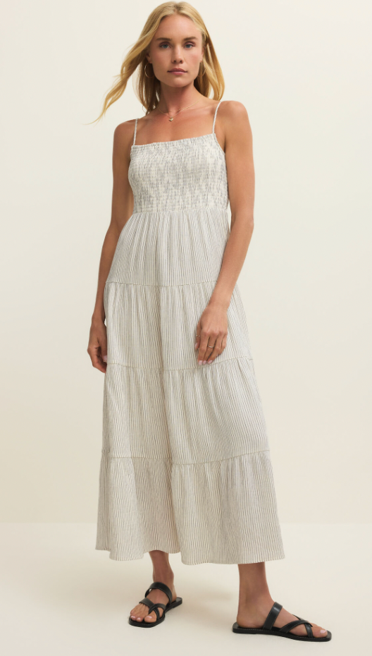 BALOS STRIPED MAXI DRESS