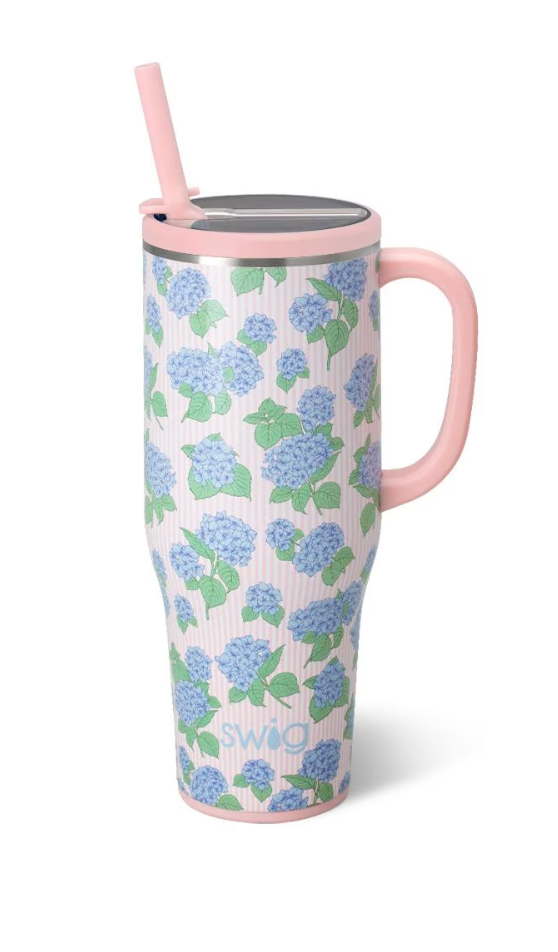 Hydrangeas Mega Mug 40oz