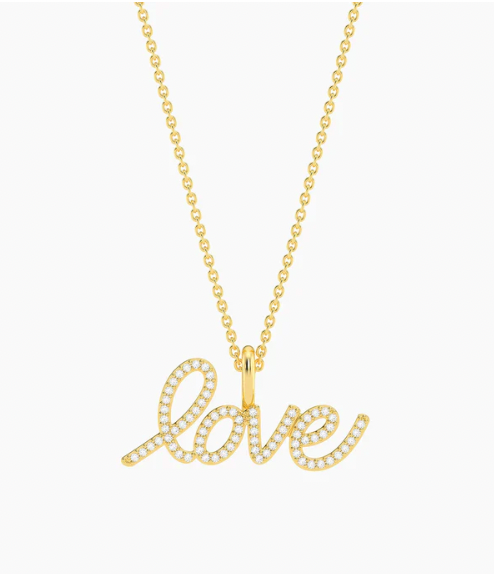Waterproof Love Is Love Pendant Necklace