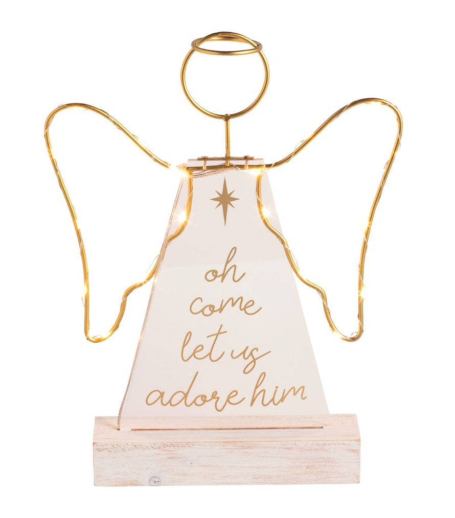 Large Acrylic Angel Sitter