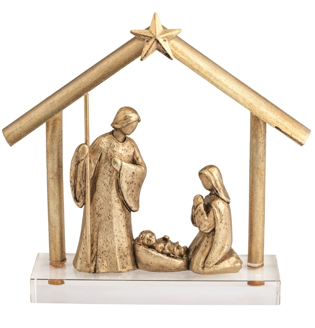 Gold Nativity Display