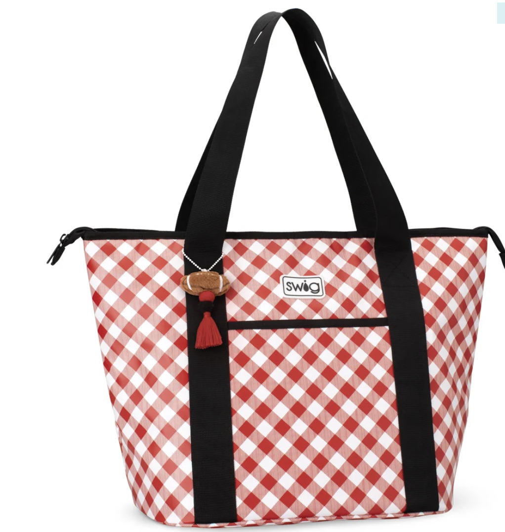 GAMEDAY GINGHAM RED + BLACK Zippi 36 Cooler