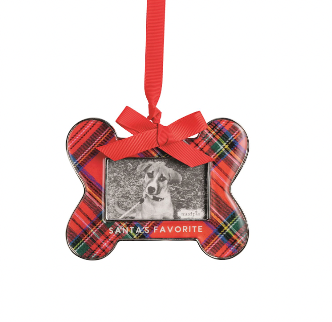 Santa's Favorite Bone Frame Ornament