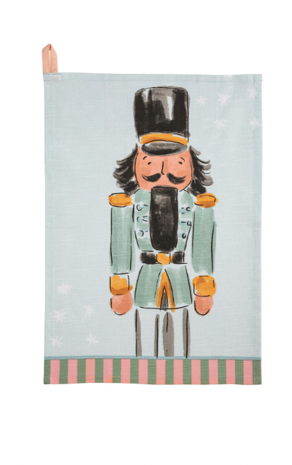 Blue Nutcracker Stripe Hem