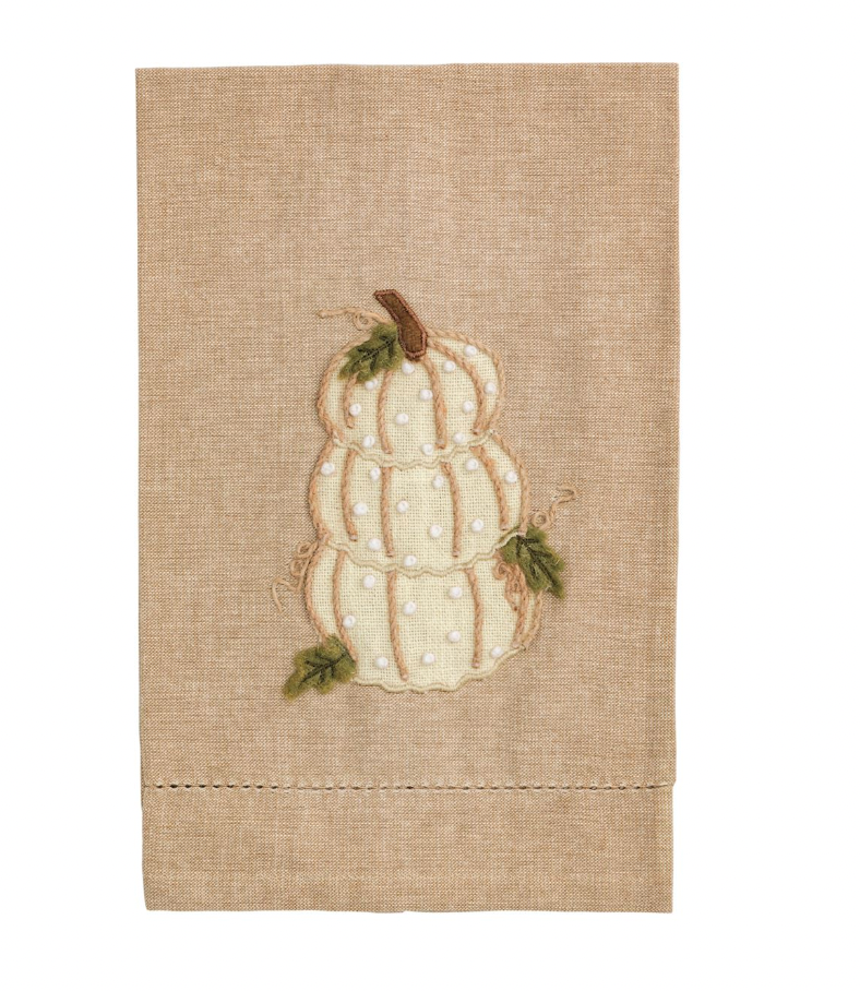 STACKED PUMP FRENCH KNOT TOWEL