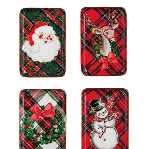 Tartan Tidbit Tray