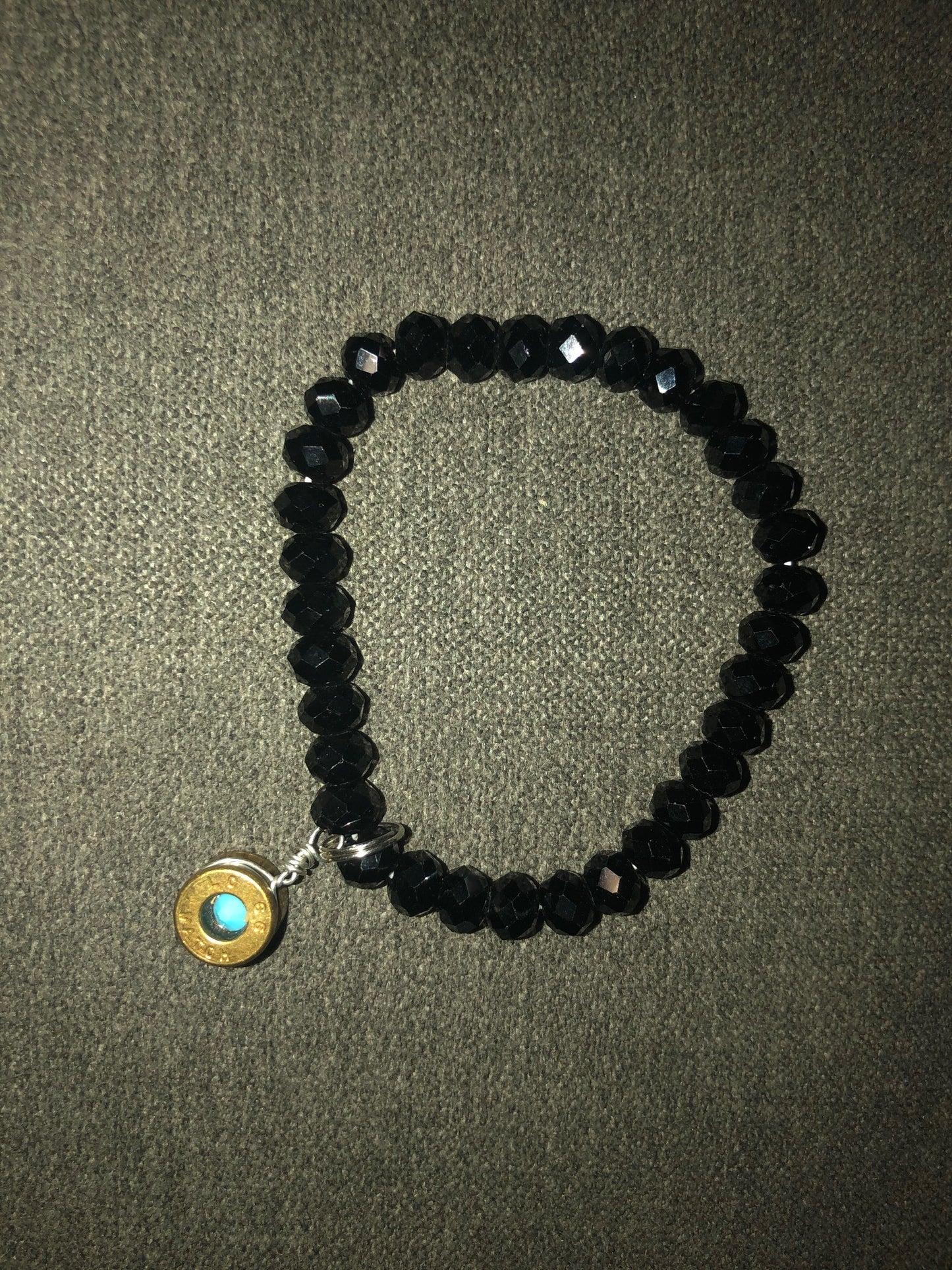 Crystal Stretch Bracelets with Charm