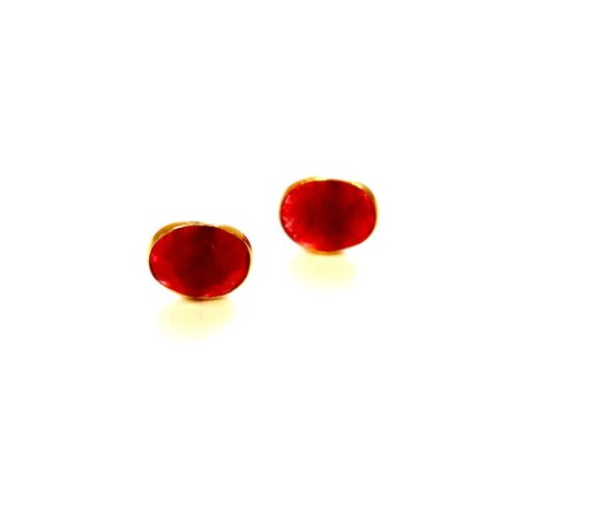 Red Stud Earring