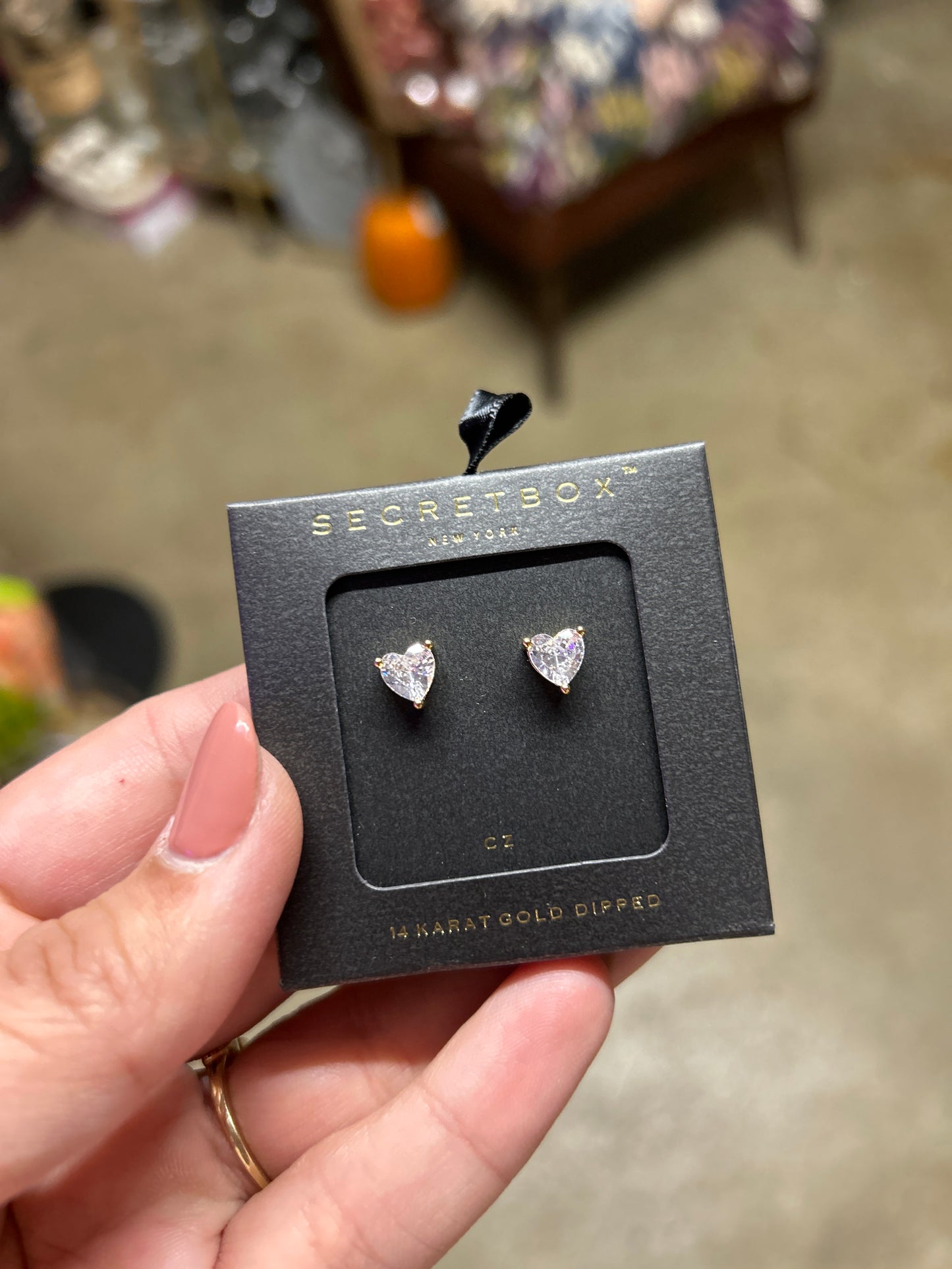 Crystal and Gold Earrings