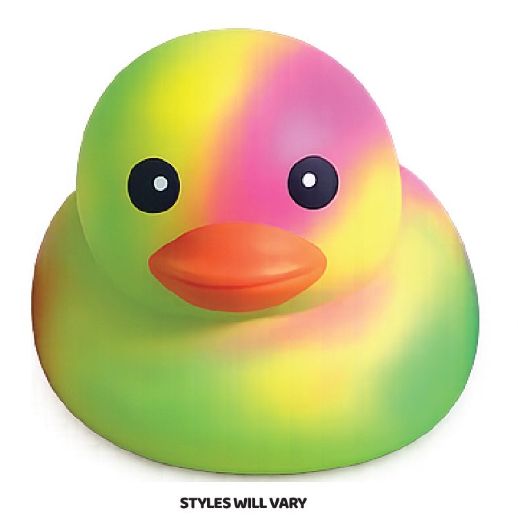 Fun Doh MEGA 5" Squishy Tie Dye Duck Toy Variety - 8/Display: Wholesale Price