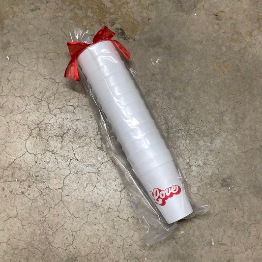 LOVE- 16OZ STYROFOAM CUPS