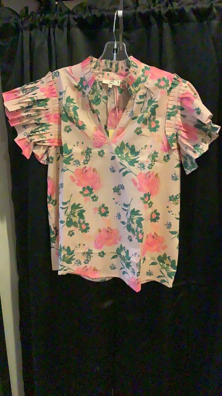 Pink Floral Top