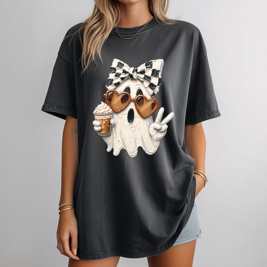 Glamour Ghost Halloween Comfort Colors Graphic Tee