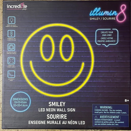 Smiley Neon LED Wall Sign